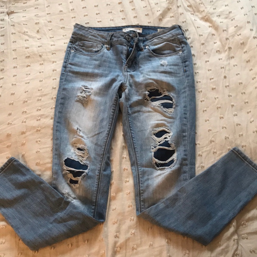 Lightly worn jeans